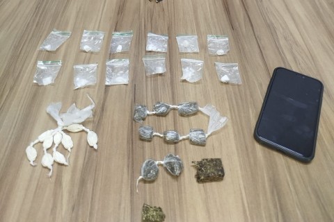 PM realiza prisão por tráfico de drogas no Bairro Vermelho