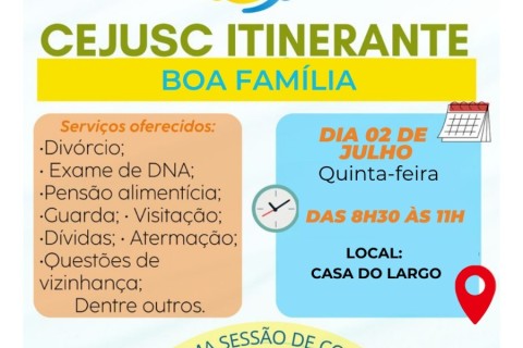 Prefeitura e Tribunal de Justiça realizam mais uma edição do CEJUSC Itinerante