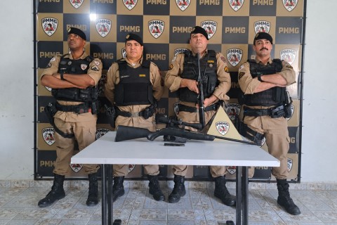 Rifle Calibre .22 é apreendido pela PM