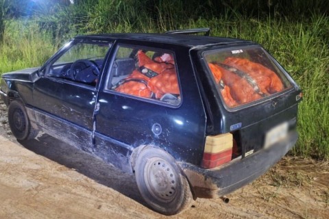 Polícia Militar apreende veículo com carga saqueada em Leopoldina