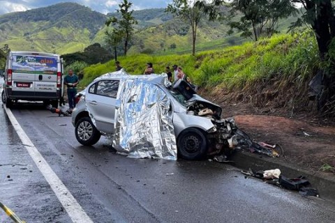 Tragédia na BR-116 deixa três mortos da mesma família entre Miradouro e São Francisco do Glória