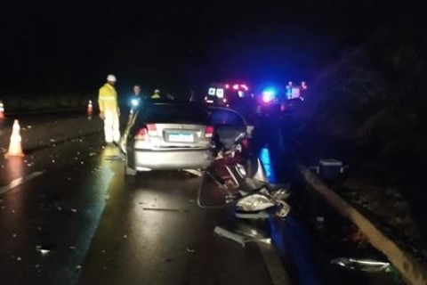Acidente com três veículos deixa feridos na BR-116