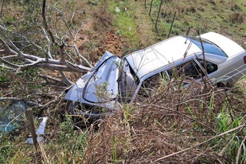 Acidente na Estrada Muriaé-Mirai deixa um ferido
