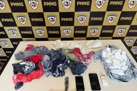 PM apreende grande quantidade de cocaína e prende duas pessoas por tráfrico em Carangola