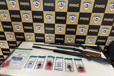 Homicídio em Carangola: Autor é preso e armas de fogo apreendidas