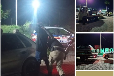 Operação em Tombos e Palma tira infrtatores de circulaçao