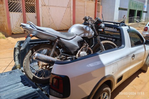 Moto roubada em Bom Jesus do Divino é recuperada pela Polícia