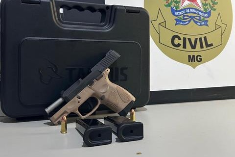 Polícia Civil de Muriaé localiza e apreende a arma de fogo utilizada no crime no Dornelas