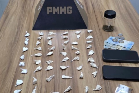 Homem é preso por tráfico de drogas na modalidade "delivery" no Centro de Muriaé