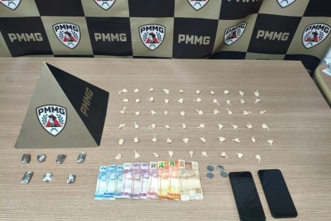 Operação da PM combate o tráfico de drogas e apreende materiais em Muriaé