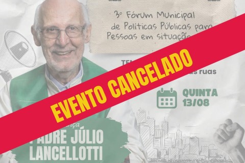 Evento com Padre Júlio é cancelado
