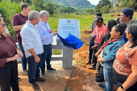 Prefeitura de Muriaé inaugura ponte de concreto na região da Pedra Negra
