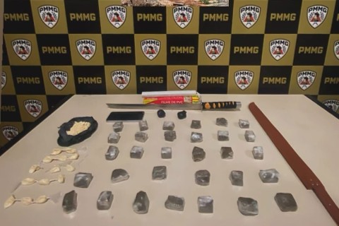 PM apreende drogas em imóvel utilizado exclusivamente para tráfico