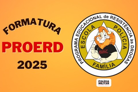 PM forma alunos do PROERD em Faria Lemos e reforça compromisso da comunidade com a educação contra as drogas