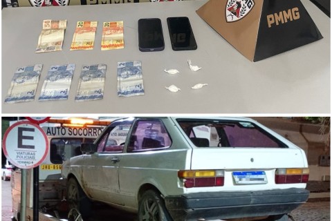 PM prende três por tráfico de drogas e outros crimes